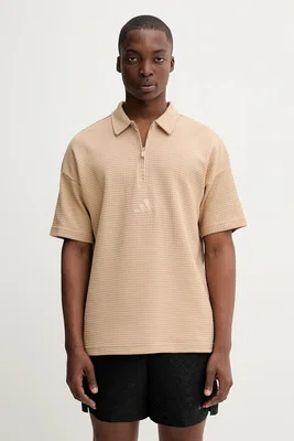 Bavlněné polo tričko adidas All SZN pánské, zelená barva, s aplikací, JL6546