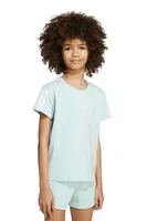 Dětské bavlněné tričko adidas tyrkysová barva, JY4974