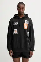 Mikina Vans pánská, černá barva, s kapucí, s aplikací, VN000PAZBLK1