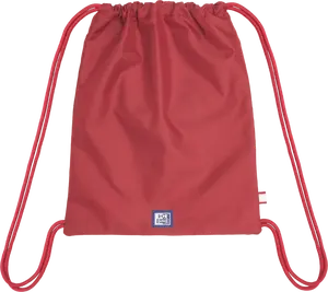 Sáček na cvičky Oxford School, červený