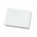 Herlitz - Karty do kartotéky A8, bílé, linka