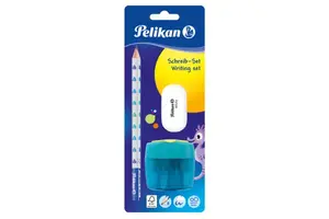 Pelikan - Sada-tužka B, ořezávátko, guma