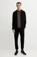 Tepláková souprava EA7 Emporio Armani pánská, černá barva, AF12501.7M000664