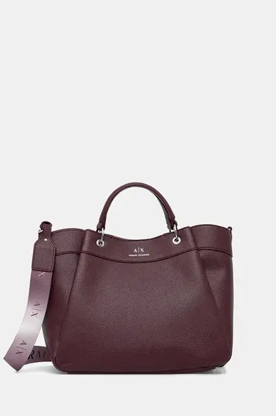 Kabelka Armani Exchange vínová barva, 942910 CC783