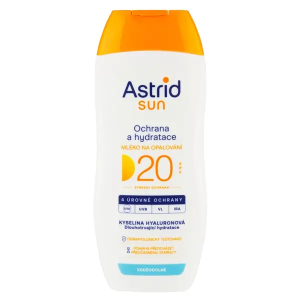 ASTRID Sun hydratační mléko na opalování OF20 200 ml