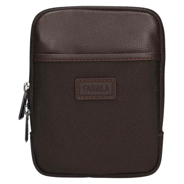 Pánská taška přes rameno Fagola Alois - tmavě hnědá