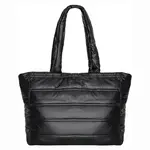 Lesklá shopper dámská kabelka New Rebels Melani - černá