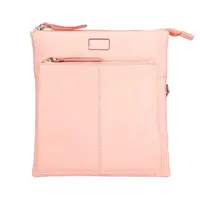 Dámská kožená crossbody kabelka Lagen Amara - růžová