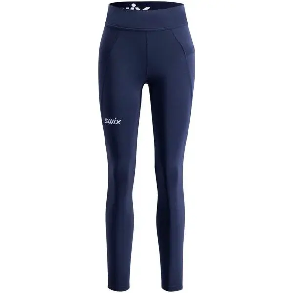 Swix PACE HIGH WAIST W Dámské běžecké legíny, tmavě modrá, velikost