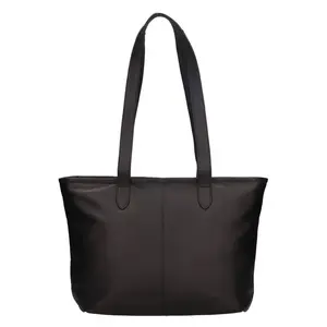 Dámska kožená kabelka na notebook The Chesterfield Brand Monza - čierna