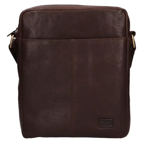 Pánska kožená taška cez rameno SendiDesign Severin - hnedá