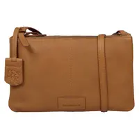 Dámska crossbody kožená kabelka Burkely Hanje - koňak