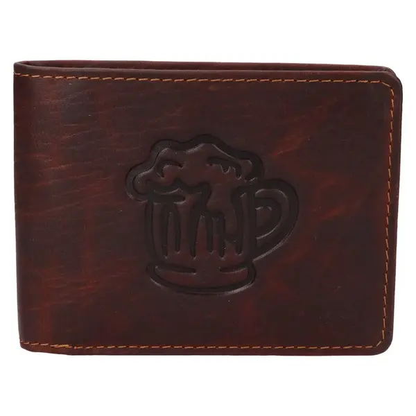 Pánska kožená peňaženka Lagen Eivor - hnedá