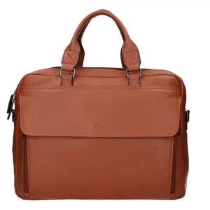 Pánska kožená taška cez rameno Katana Bojan - koňak