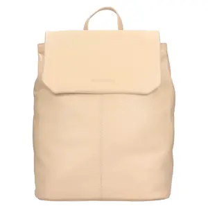 Dámsky kožený trendy batoh SendiDesign Marika - béžová