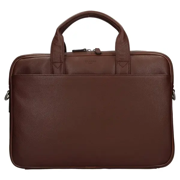 Pánska kožená taška cez rameno Hexagon Tango - koňak