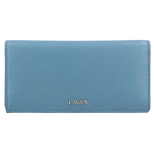 Dámská kožená peněženka Lagen Evelin - modrá