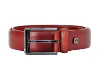 Hnědý kožený pánský opasek Pierre Cardin 5103