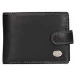 Pánská kožená peněženka DD Anekta Petr - černá