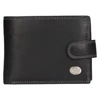 Pánská kožená peněženka DD Anekta Petr - černá