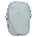 Dámská kožená kabelka na mobil a doklady Italia Monea - světle modrá