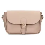 Dámská kožená crossbody kabelka Italia Melanis - béžová