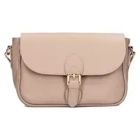 Dámská kožená crossbody kabelka Italia Melanis - béžová