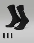 Jordan Everyday Crew Socks (3 pairs) M