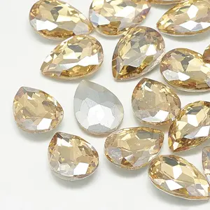 Pointed Back Glass Rhinestone Cabochons