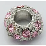 Alloy Rhinestone European Beads