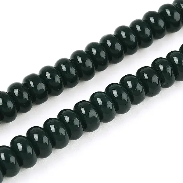 Opaque Spray Painted Glass Beads