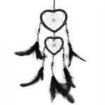 Heart Woven Web/Net with Feather Wall Hanging Decorations