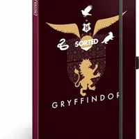 Notes Harry Potter - Gryffindor linkovaný, 13 × 21 cm (Defekt)