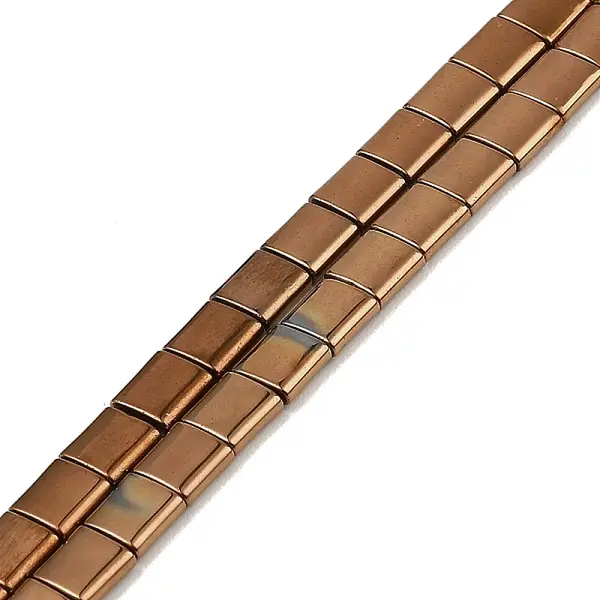 Electroplated Non-magnetic Synthetic Hematite Beads Strands