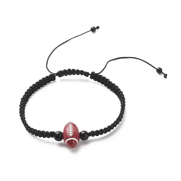 Acrylic Braided Bead Bracelet