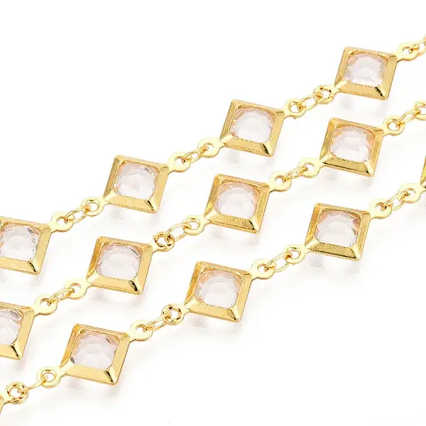 Brass Rhombus Link Chains