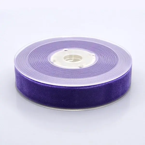 Polyester Velvet Ribbon for Gift Packing and Festival Decoration