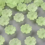 Transparent Frosted Acrylic Bead Caps