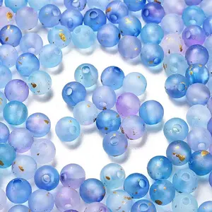 Frosted Transparent Acrylic Beads