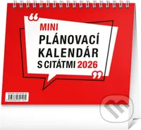 NOTIQUE Stolový MINI Plánovací kalendár s citátmi 2026