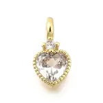 Brass Pave Cubic Zirconia Charms