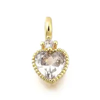Brass Pave Cubic Zirconia Charms