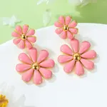 304 Stainless Steel Enamel Stud Earrings