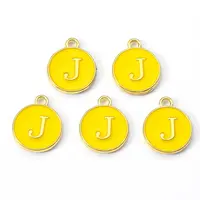 Golden Plated Alloy Enamel Charms