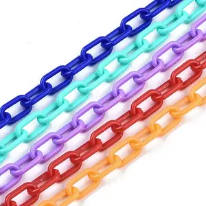 Handmade Opaque Acrylic Paperclip Chains