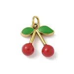 304 Stainless Steel Enamel Pendants Ion Plating(IP)