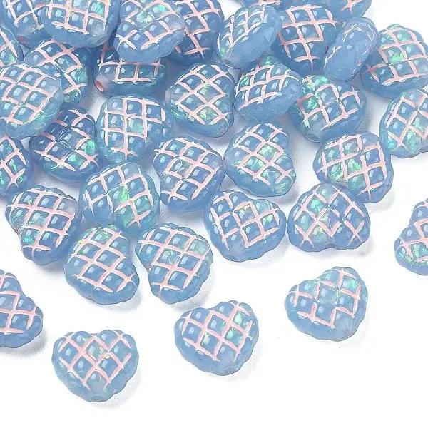 Translucent Resin Waffle Beads