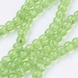 Crackle Glass Beads Strands