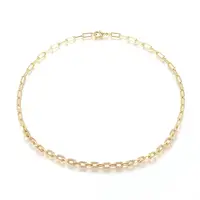 Brass Paperclip Chains Necklaces