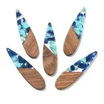 Resin and Walnut Pendants